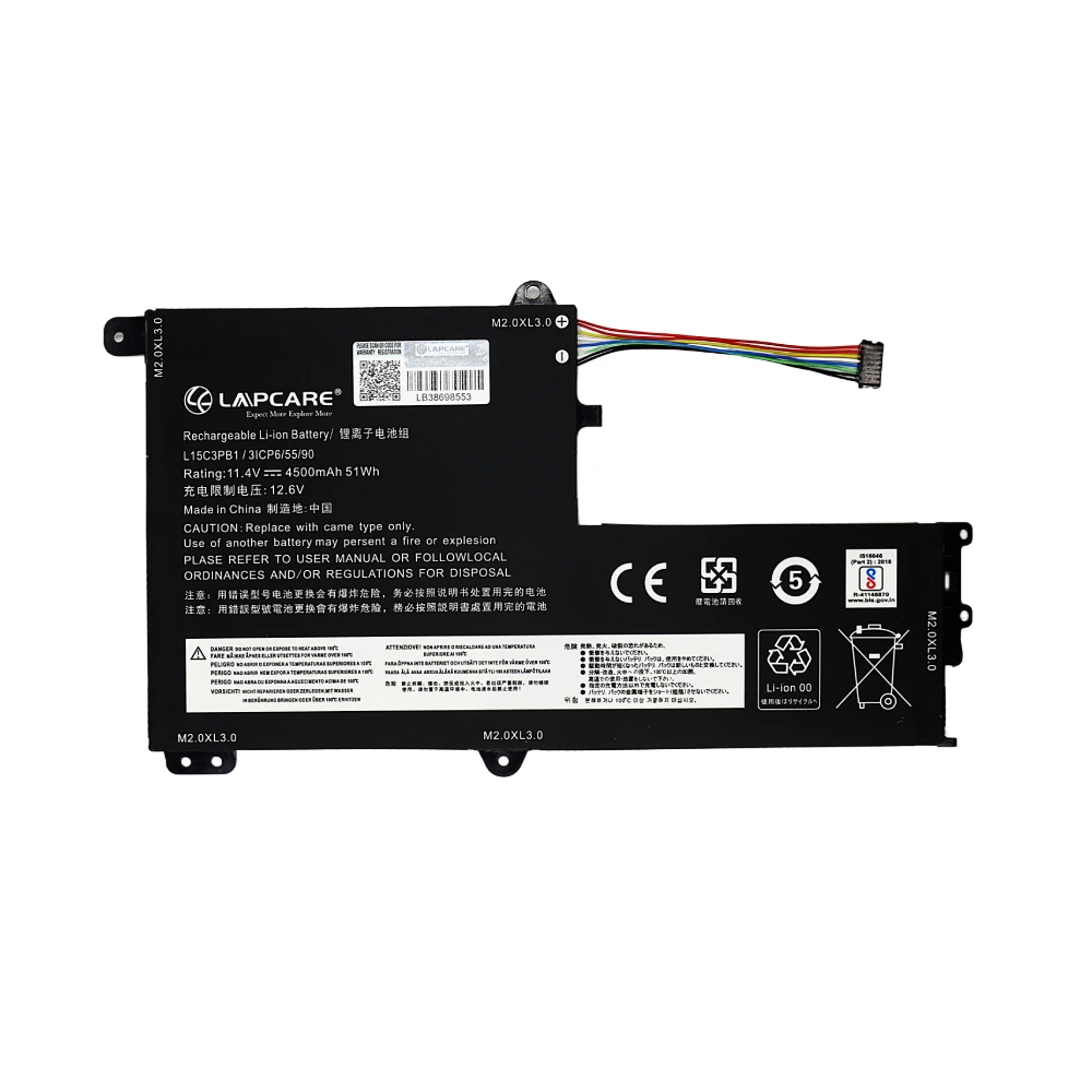 Lapcare Laptop Battery Compatible For Lenovo Yoga 500 | L15C3PB1 view 2